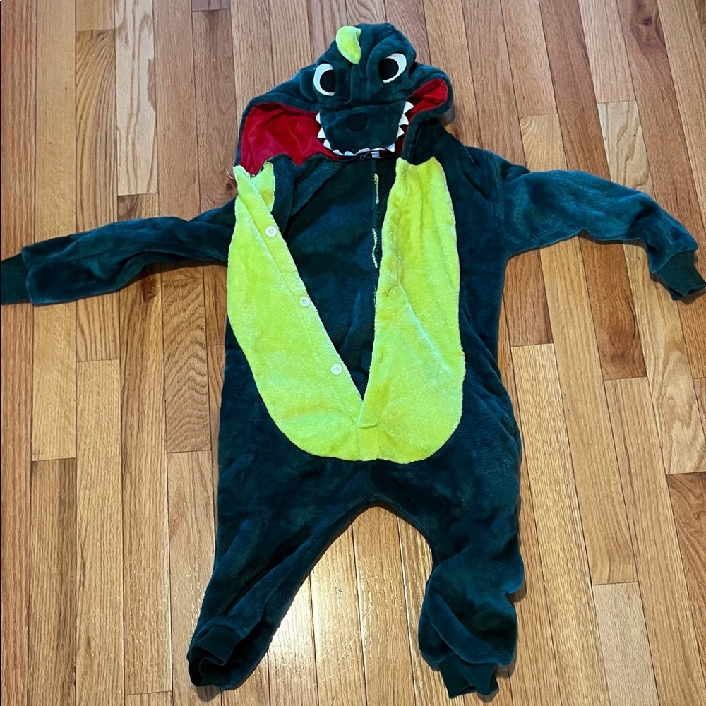 Green Dinosaur Onesie Costume